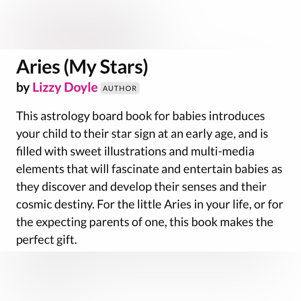 🌻4/$20 Aries Children’s Board Book Discovering Zodiac Signs Constellations New - Picture 5 of 9
